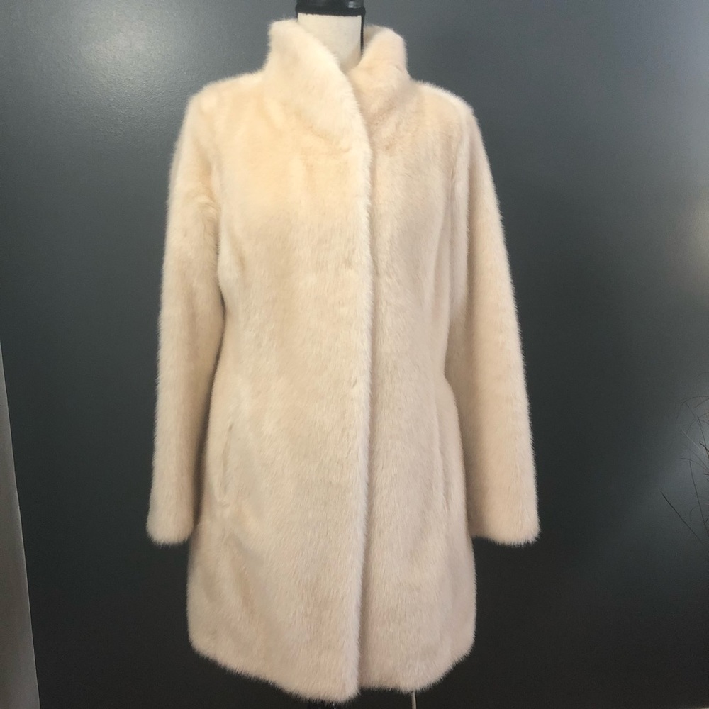 Eliza J Faux Fur Coat